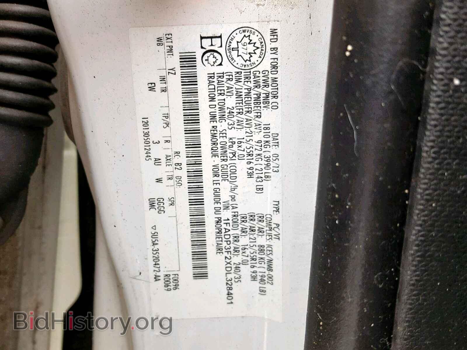 2013 FORD FOCUS SE - VIN: 1FADP3F2XDL328401 - Фото 10