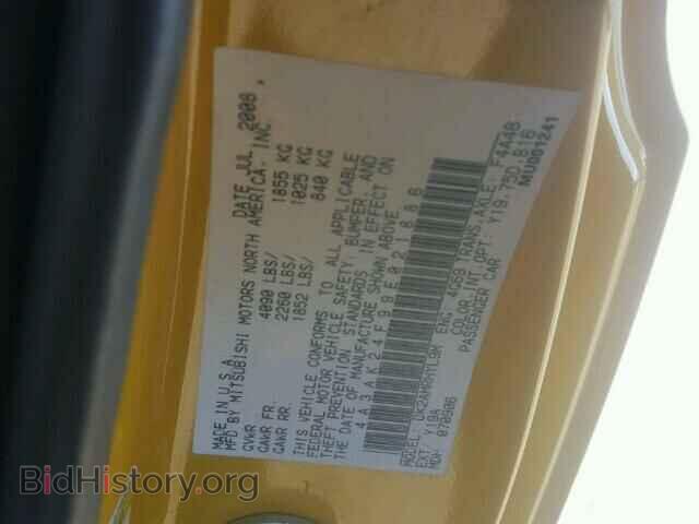 2009 MITSUBISHI ECLIPSE - VIN: 4A3AK24F99E021886 - Фото 10