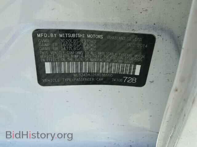 2015 MITSUBISHI MIRAGE - VIN: ML32A3HJ2FH036550 - Фото 10