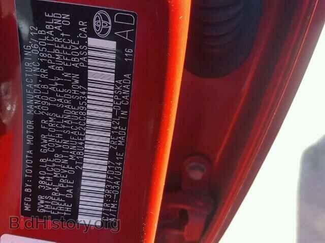 2012 TOYOTA COROLLA - VIN: 2T1BU4EE2CC895347 - Фото 10