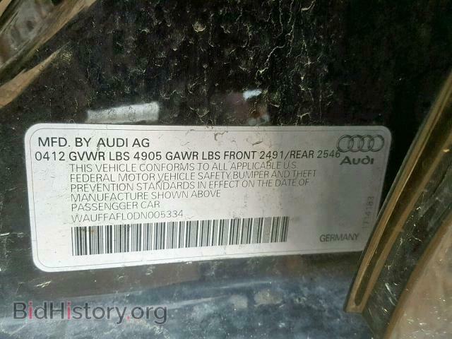 2013 AUDI A4 - VIN: WAUFFAFL0DN005334 - Photo 10