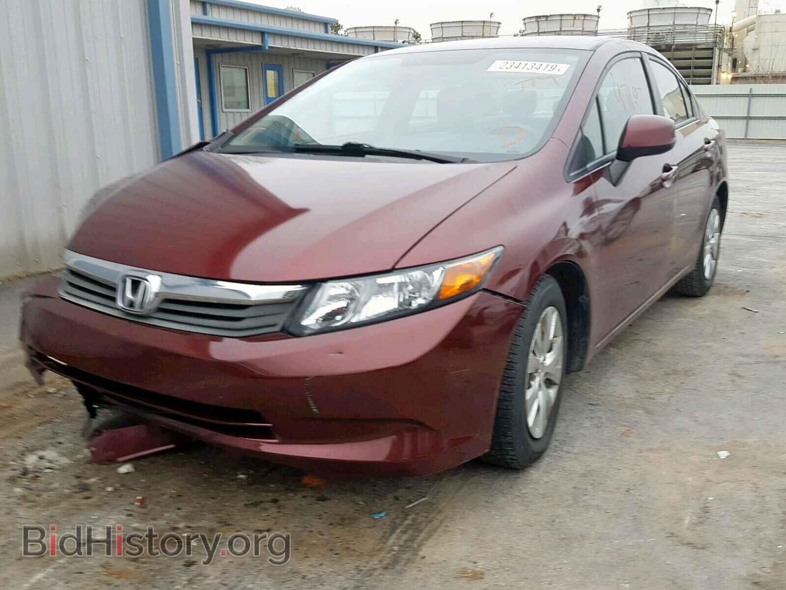 2012 HONDA CIVIC LX - VIN: 2HGFB2F54CH575237 - Фото 2
