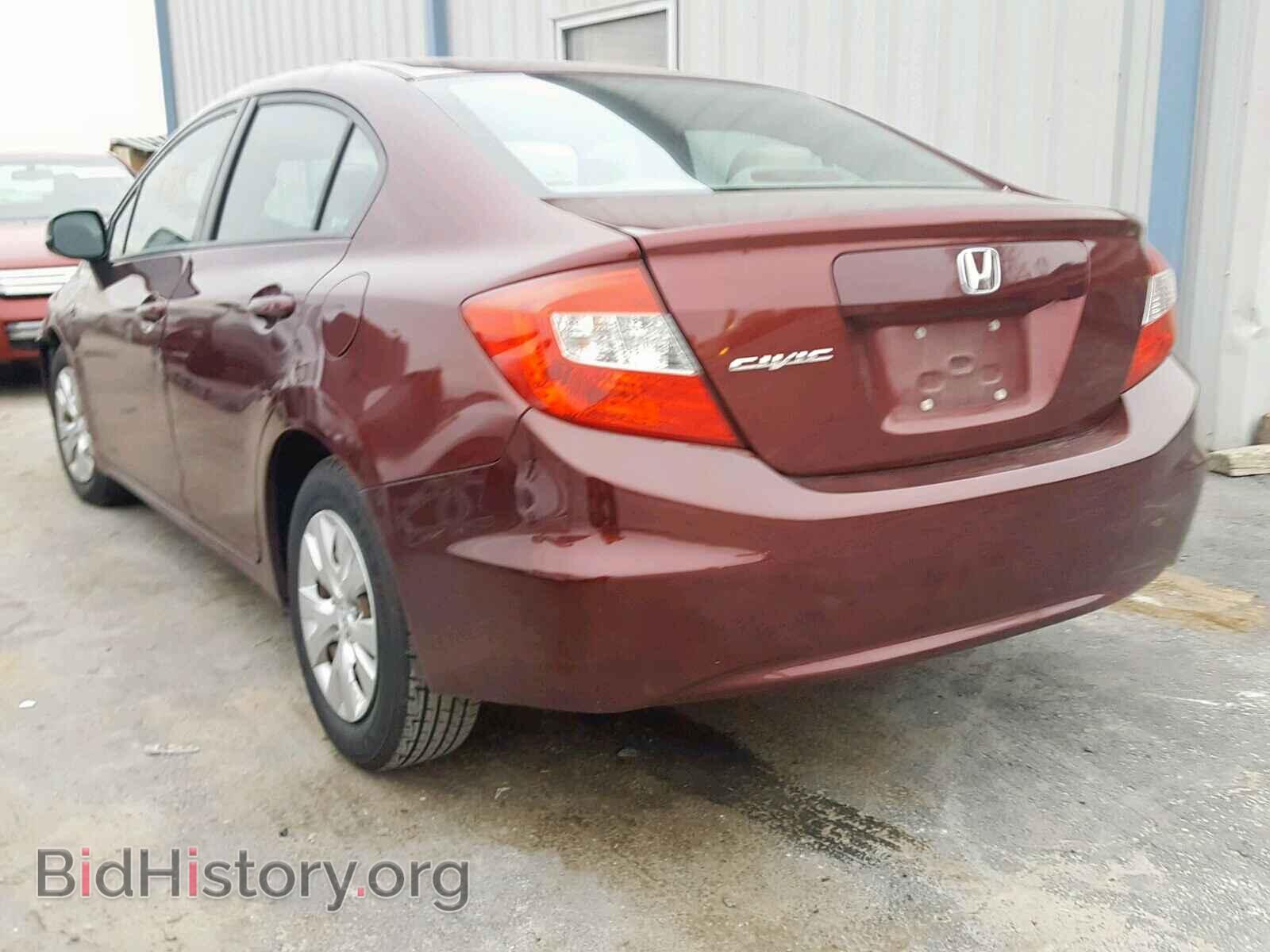 2012 HONDA CIVIC LX - VIN: 2HGFB2F54CH575237 - Фото 3