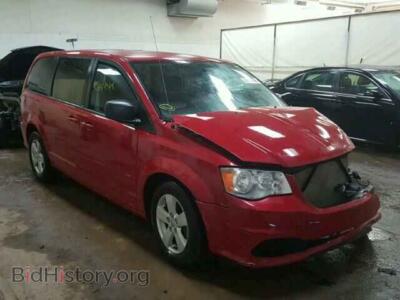 2013 Dodge CARAVAN Grand Cara, красный — VIN 2C4RDGBG3DR602448, Copart