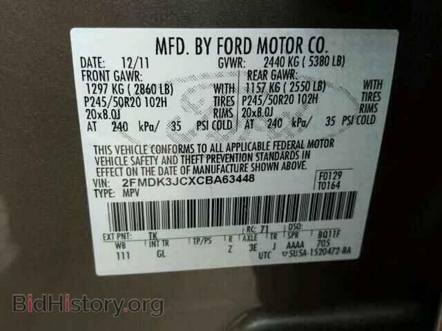 2012 FORD EDGE - VIN: 2FMDK3JCXCBA63448 - Photo 10
