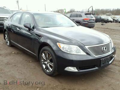 2007 Lexus LS460 LS 460L, черный — VIN JTHGL46F175000352, Copart