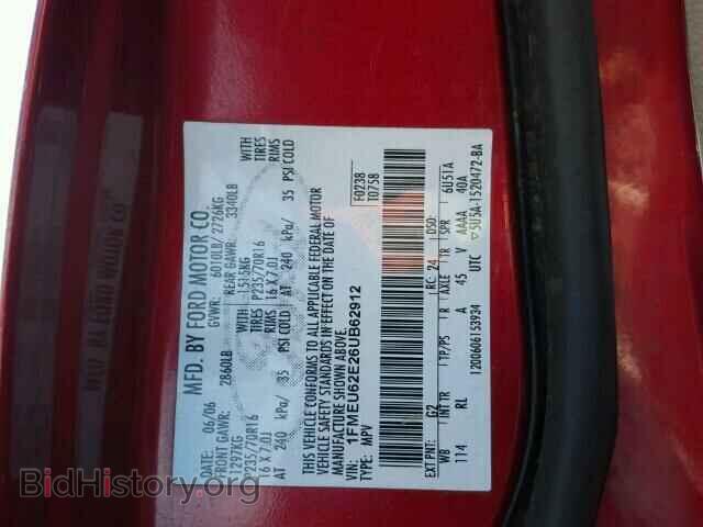 2006 FORD EXPLORER - VIN: 1FMEU62E26UB62912 - Photo 10