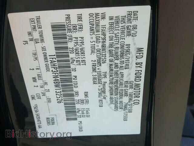 2011 FORD FOCUS - VIN: 1FAHP3FN4BW132526 - Фото 10