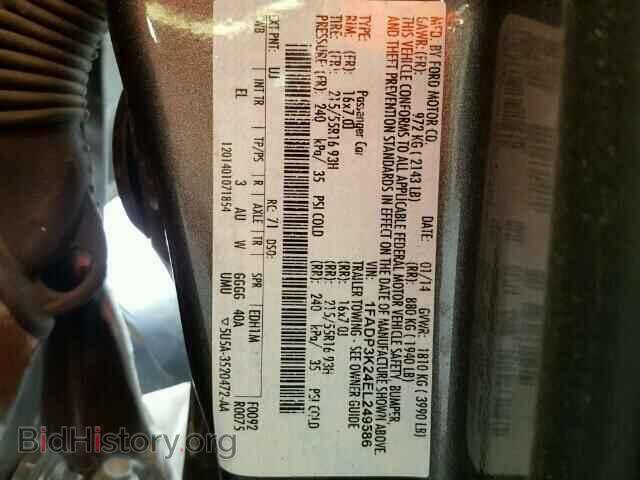 2014 FORD FOCUS - VIN: 1FADP3K24EL249586 - Photo 10