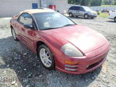2001 Mitsubishi ECLIPSE Eclipse SP, бордовый — VIN 4A3AE55H01E005976, Copart