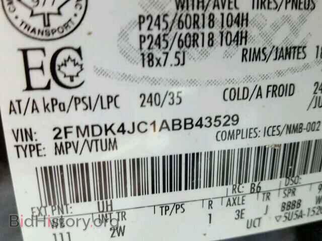 2010 FORD EDGE - VIN: 2FMDK4JC1ABB43529 - Фото 10