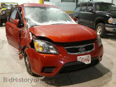 2011 Kia RIO BASE, красный — VIN KNADH4A33B6735398, Copart