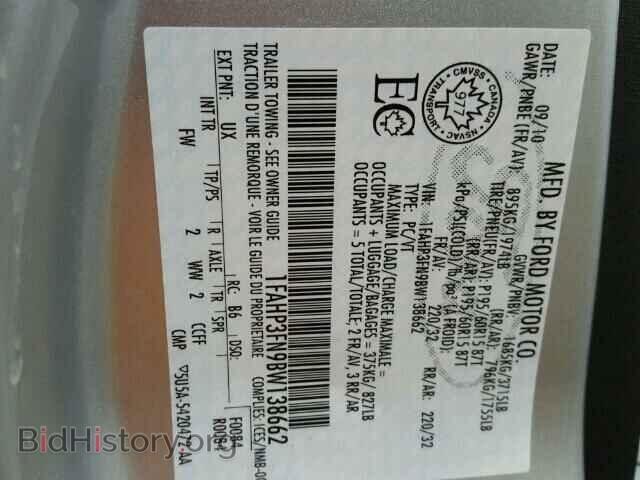 2011 FORD FOCUS - VIN: 1FAHP3FN9BW138662 - Фото 10