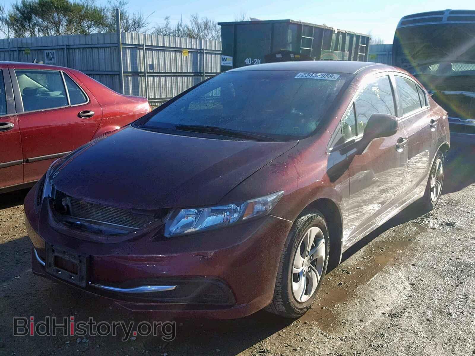 2013 HONDA CIVIC LX - VIN: 19XFB2F5XDE093187 - Фото 2
