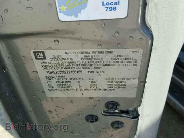 2007 GMC ENVOY - VIN: 1GKET63M272166165 - Фото 10