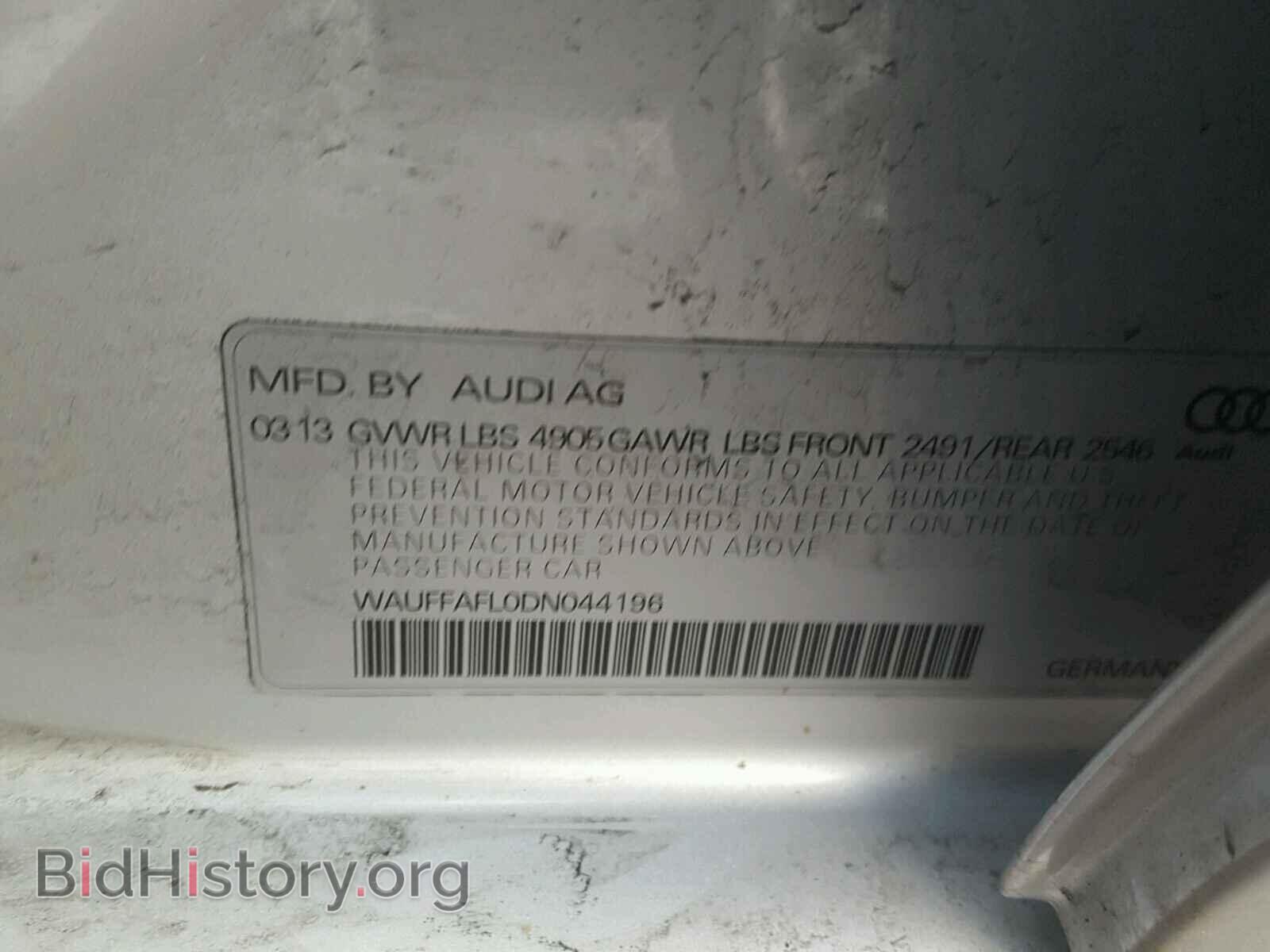 2013 AUDI A4 - VIN: WAUFFAFL0DN044196 - Photo 10