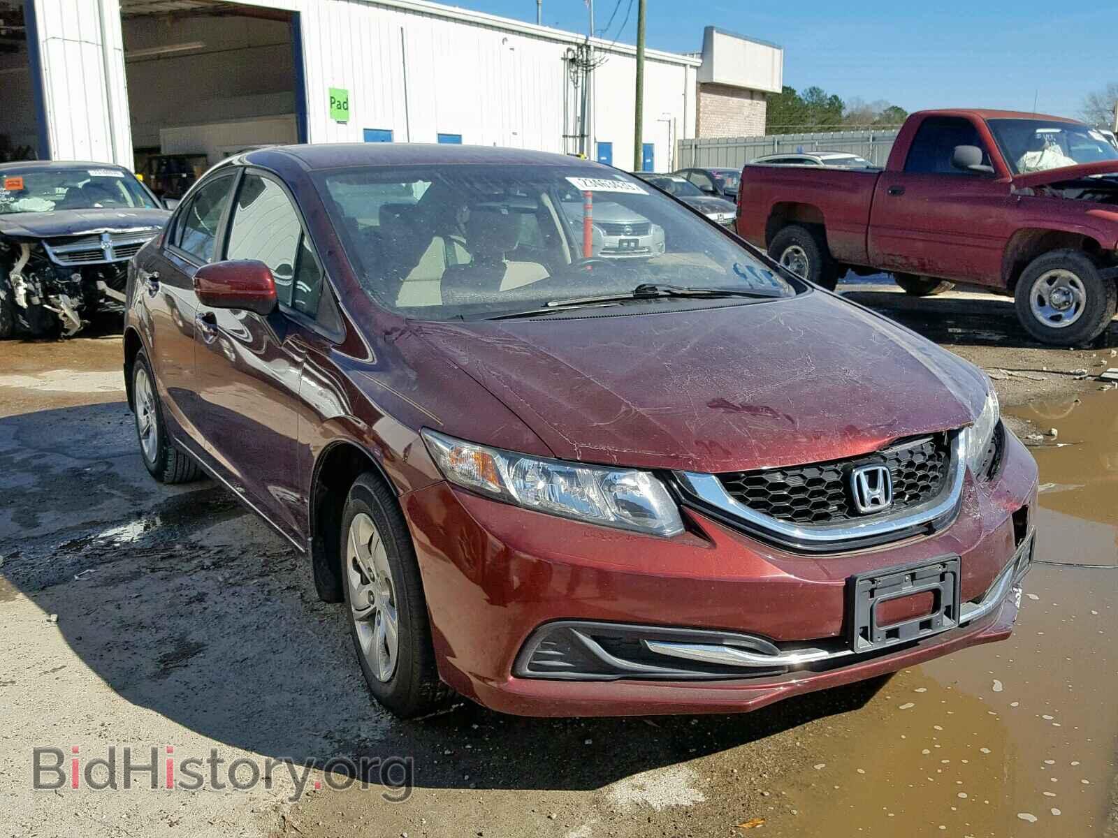 Фотография 19XFB2F55EE001727 - HONDA CIVIC LX 2014