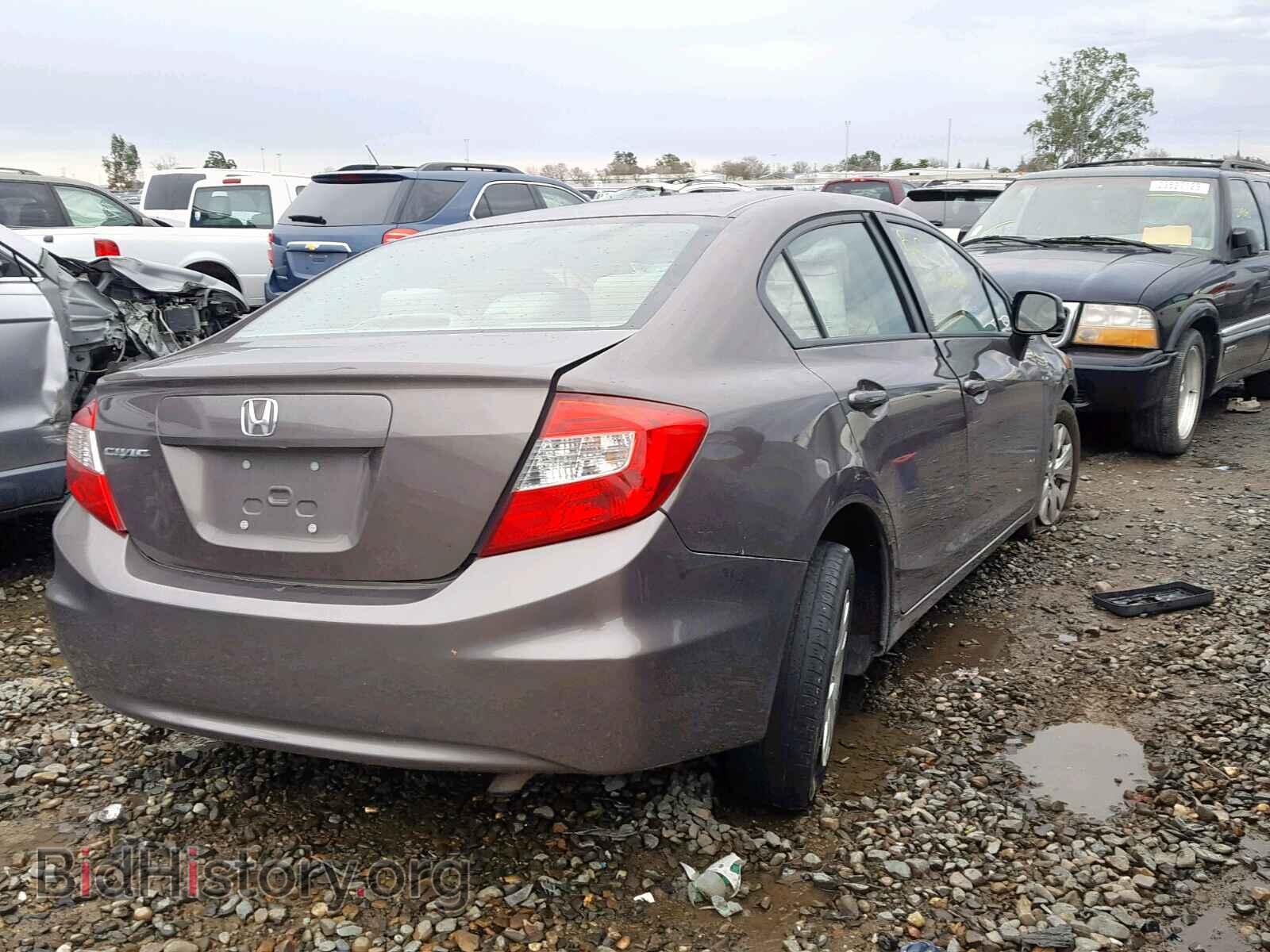 2012 HONDA CIVIC LX - VIN: 2HGFB2F59CH526664 - Фото 4