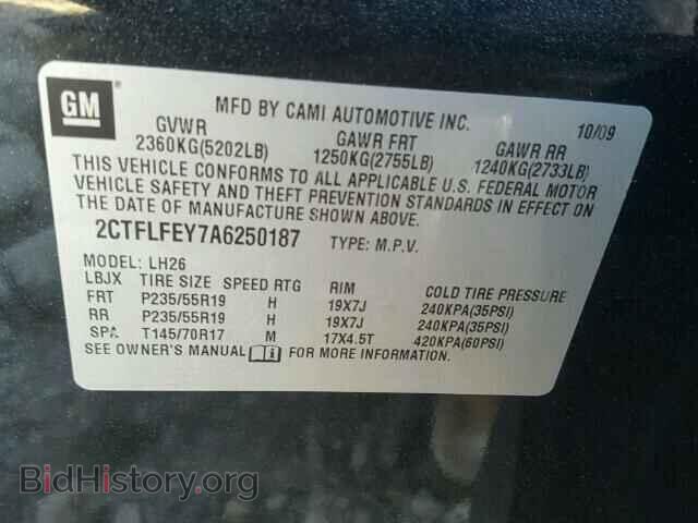2010 GMC TERRAIN - VIN: 2CTFLFEY7A6250187 - Photo 10