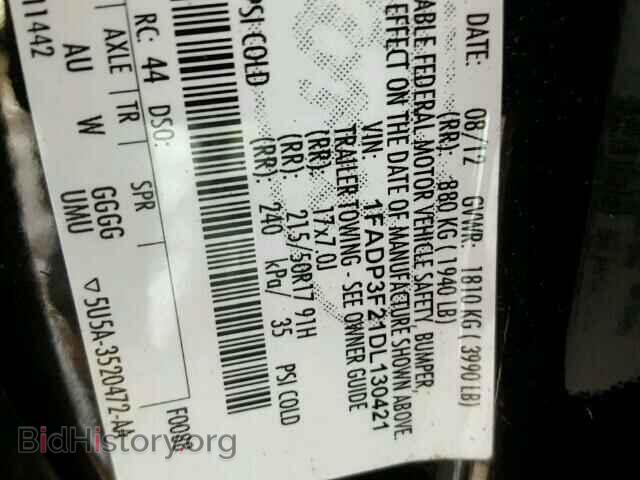 2013 FORD FOCUS - VIN: 1FADP3F21DL130421 - Photo 10