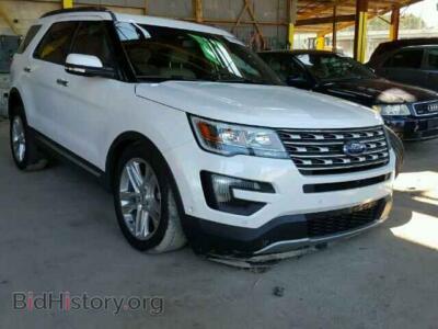 2016 Ford EXPLORER Explorer L, white — VIN 1FM5K7F85GGA13975, Copart