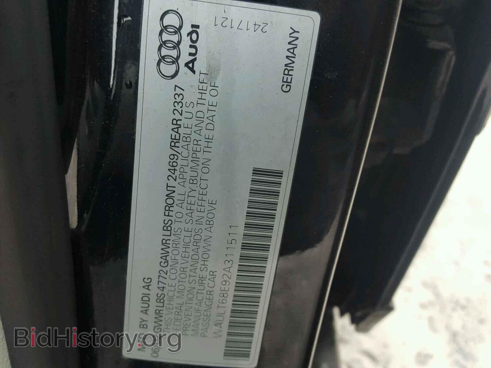 2002 AUDI A4 - VIN: WAULT68E92A311511 - Photo 10