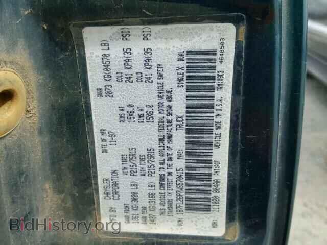 1998 DODGE DAKOTA - VIN: 1B7FL26P7WS570415 - Фото 10