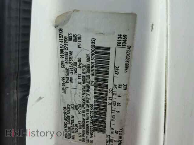 1999 FORD ECONOLINE - VIN: 1FBSS31L8XHC01660 - Photo 10