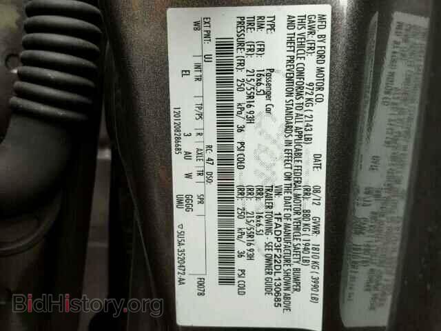 2013 FORD FOCUS - VIN: 1FADP3F22DL130685 - Photo 10