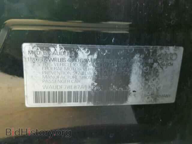 2007 AUDI A4 - VIN: WAUDF78E87A134961 - Фото 10
