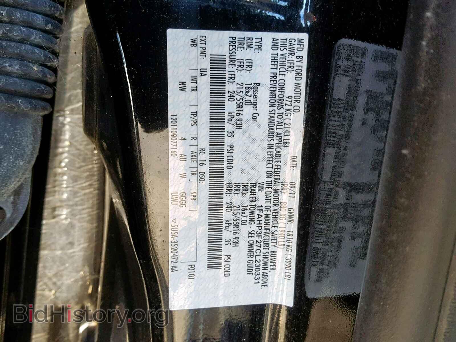 2012 FORD FOCUS - VIN: 1FAHP3F27CL230331 - Photo 10