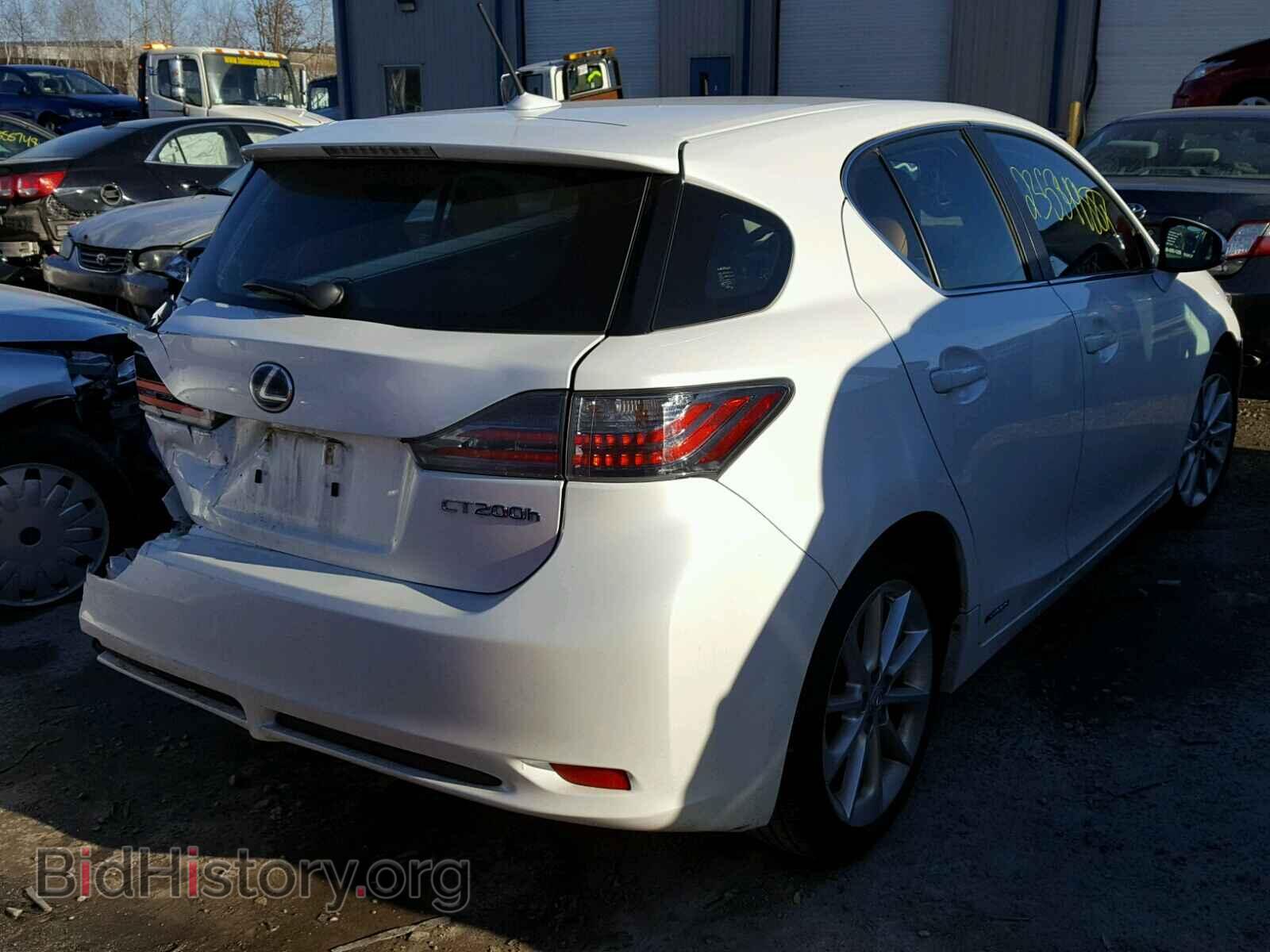 2012 LEXUS CT 200 - VIN: JTHKD5BH8C2098540 - Фото 4
