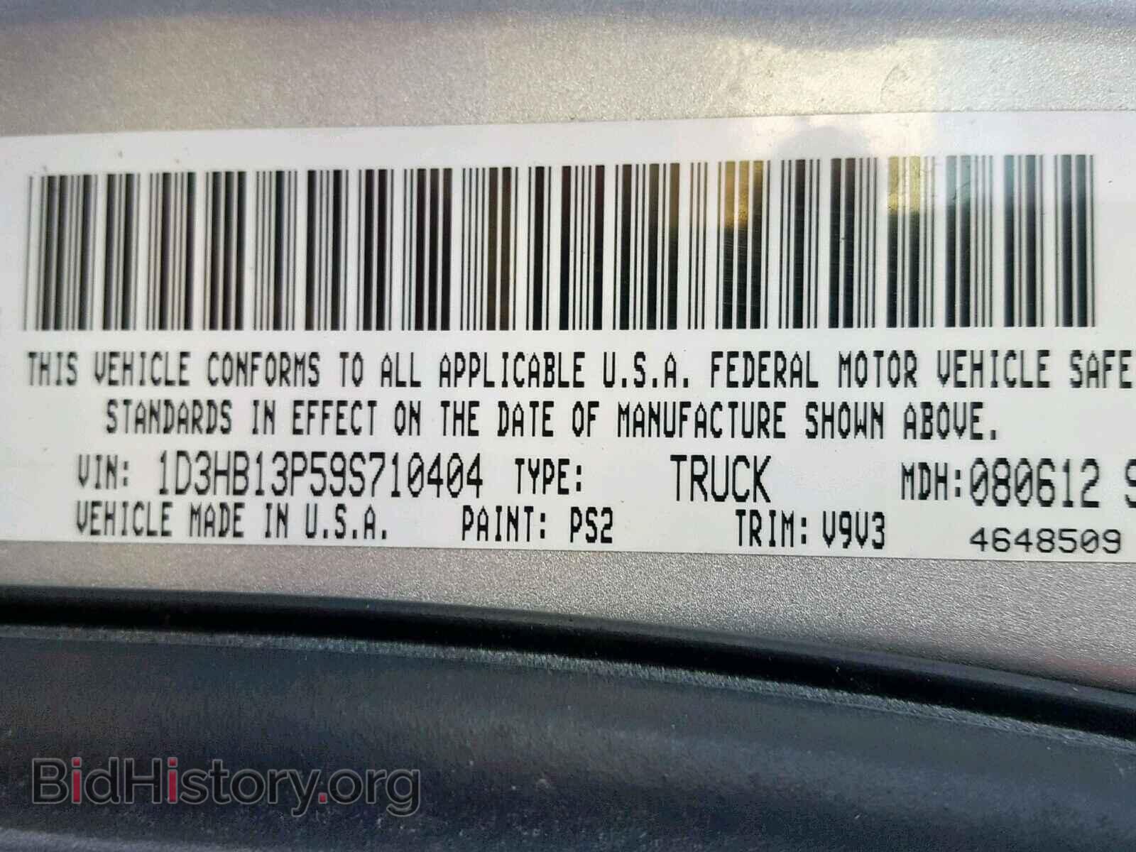 2009 DODGE RAM 1500 - VIN: 1D3HB13P59S710404 - Фото 10