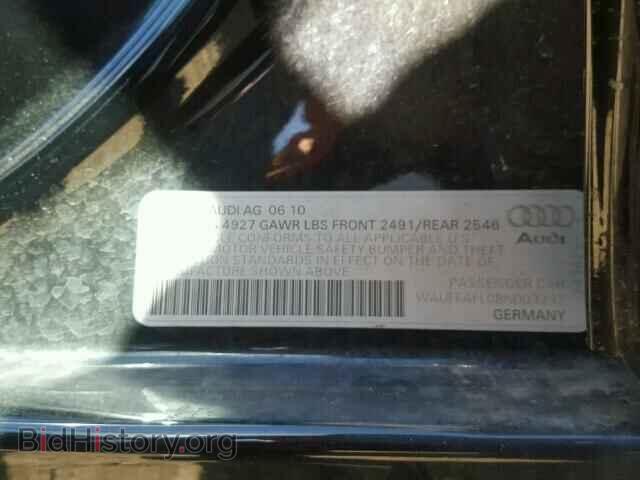 2011 AUDI A4 - VIN: WAUFFAFL0BN003242 - Фото 10