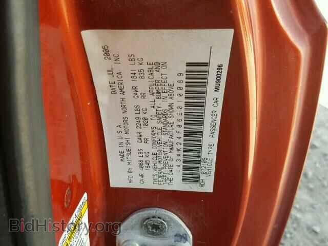 2006 MITSUBISHI ECLIPSE - VIN: 4A3AK24F06E010089 - Фото 10