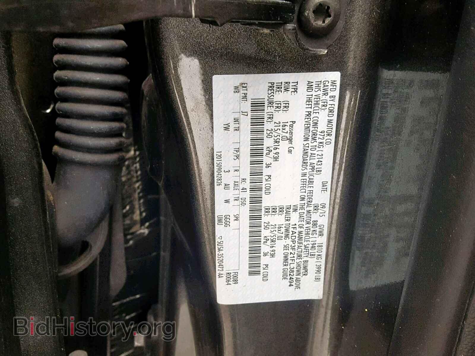2015 FORD FOCUS SE - VIN: 1FADP3F21FL382494 - Фото 10