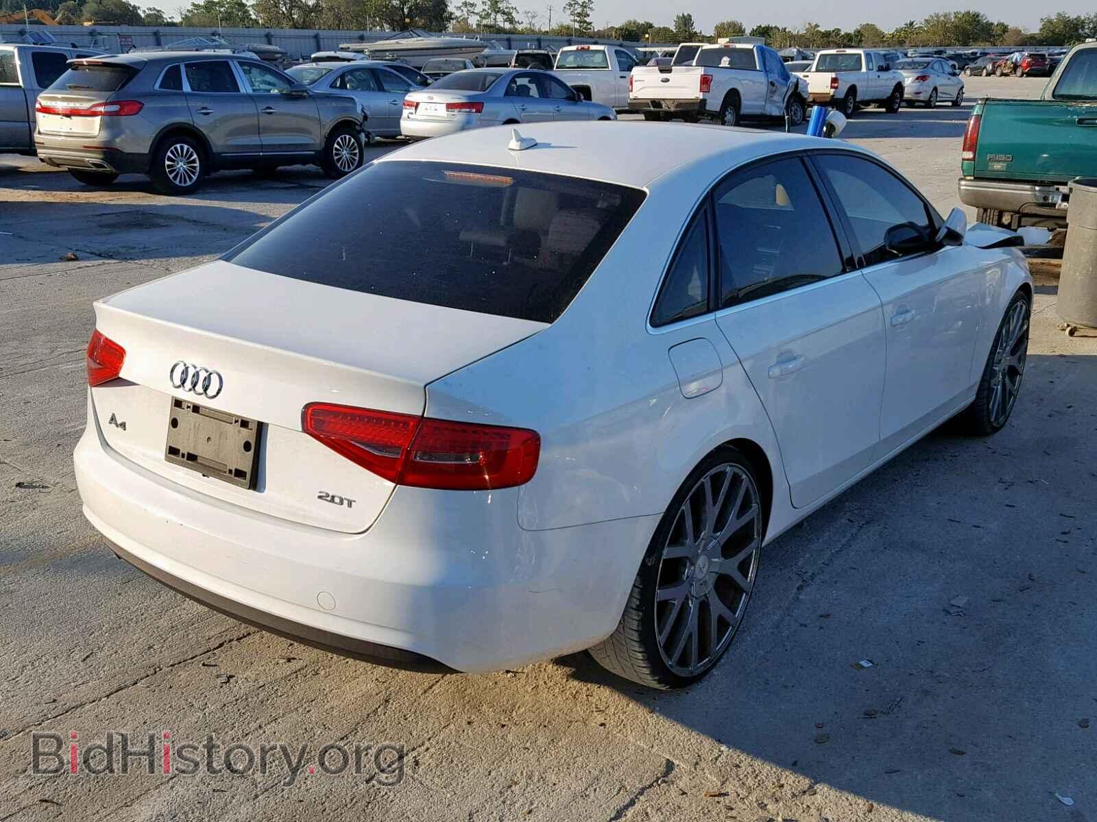 2013 AUDI A4 - VIN: WAUAFAFL5DA120982 - Фото 4
