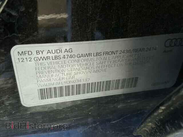 2013 AUDI A4 - VIN: WAUAFAFL9DN034132 - Фото 9