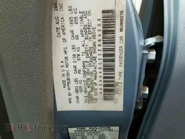 2003 MITSUBISHI GALANT - VIN: 4A3AA46G23E064896 - Фото 10