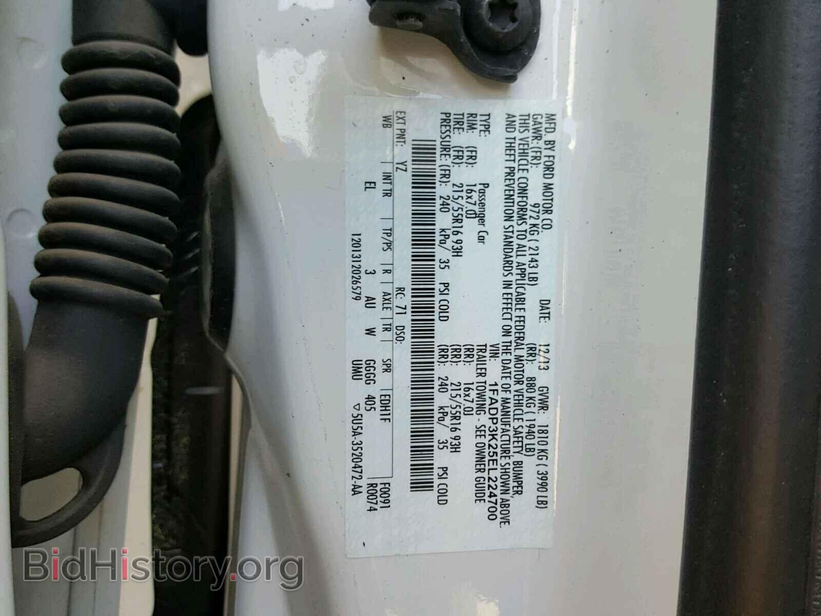 2014 FORD FOCUS - VIN: 1FADP3K25EL224700 - Photo 10
