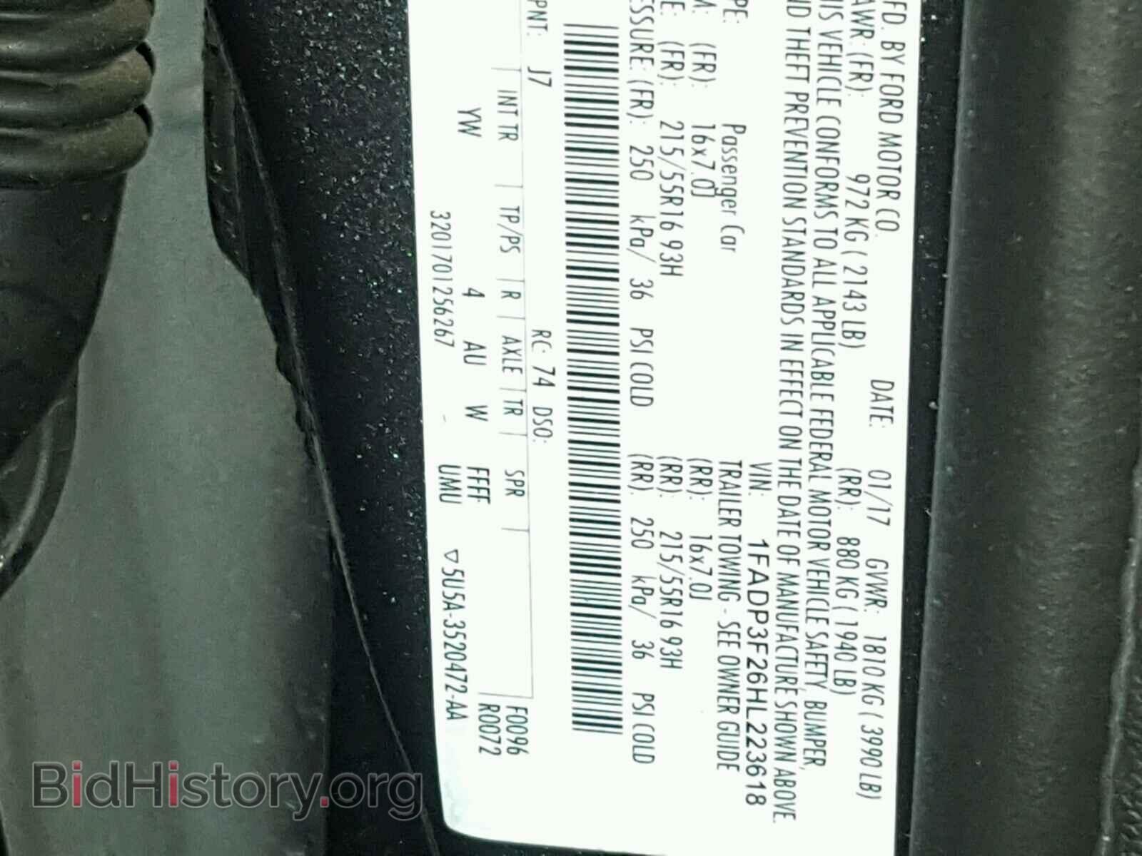 2017 FORD FOCUS - VIN: 1FADP3F26HL223618 - Photo 10