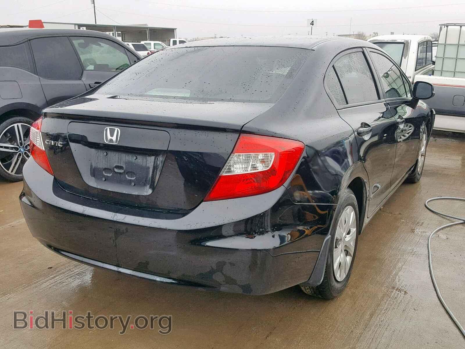 2012 HONDA CIVIC LX - VIN: 2HGFB2F57CH594932 - Фото 4