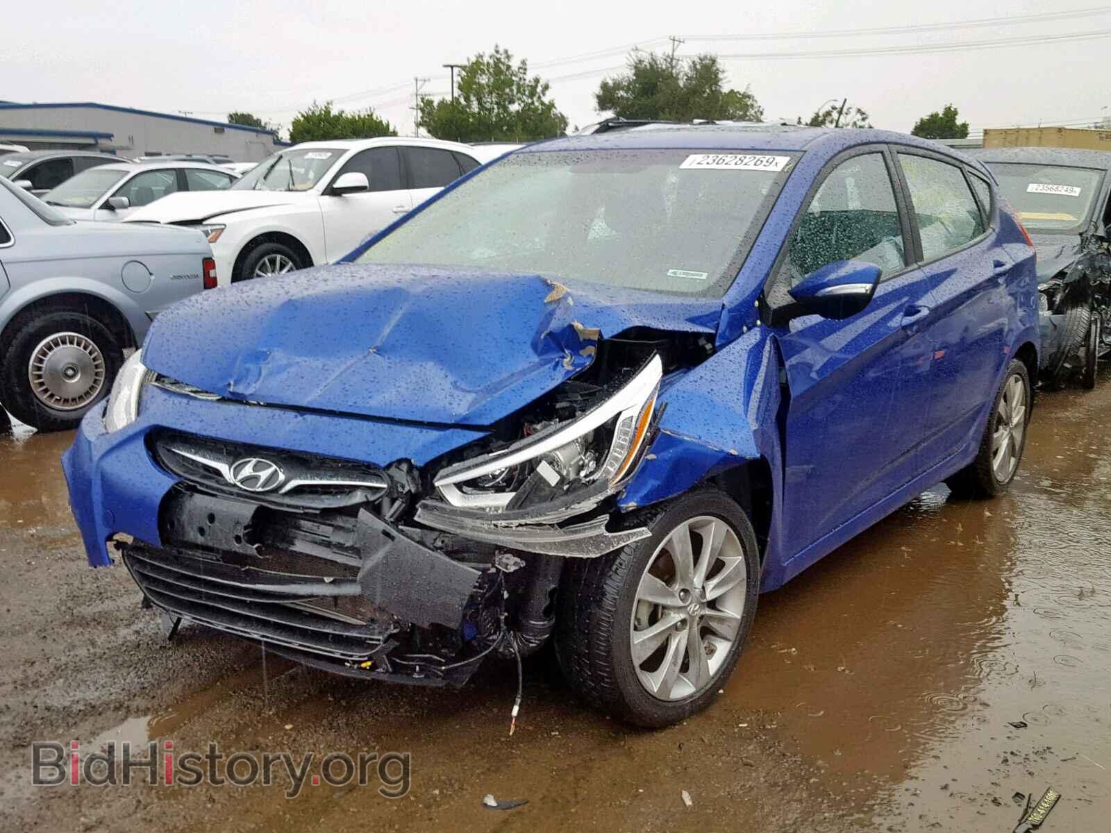 2014 HYUNDAI ACCENT - VIN: KMHCU5AE5EU158094 - Фото 2