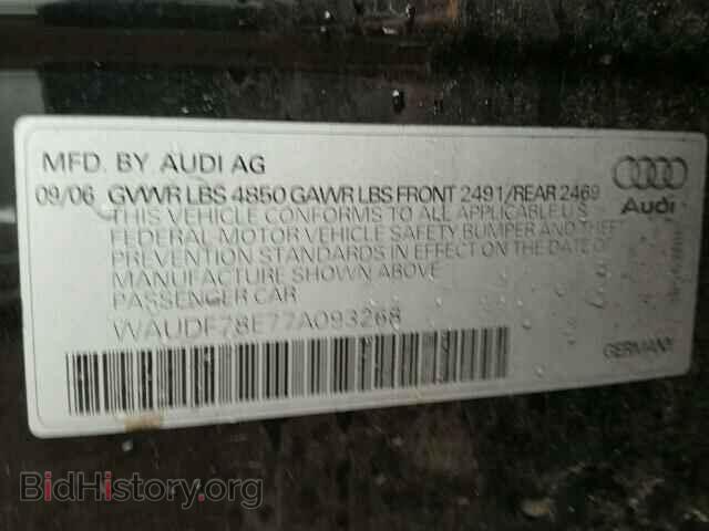 2007 AUDI A4 - VIN: WAUDF78E77A093268 - Фото 10