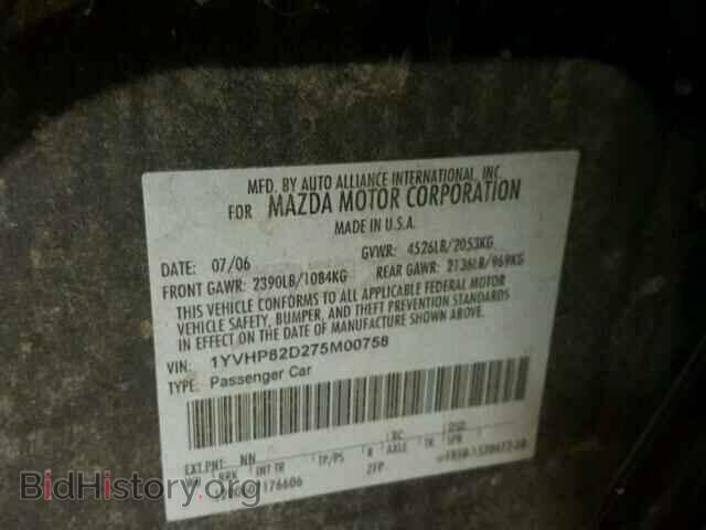 2007 MAZDA 6 - VIN: 1YVHP82D275M00758 - Photo 10