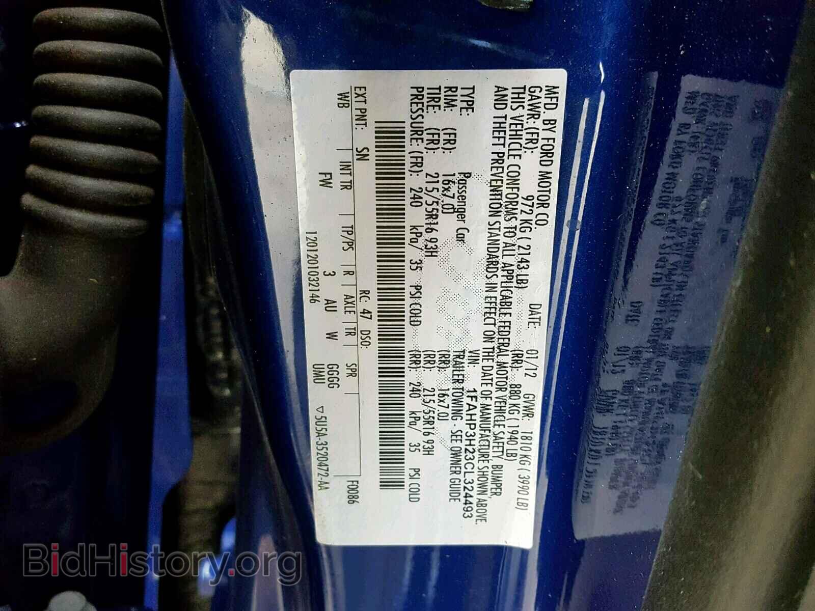 2012 FORD FOCUS - VIN: 1FAHP3H23CL324493 - Photo 10