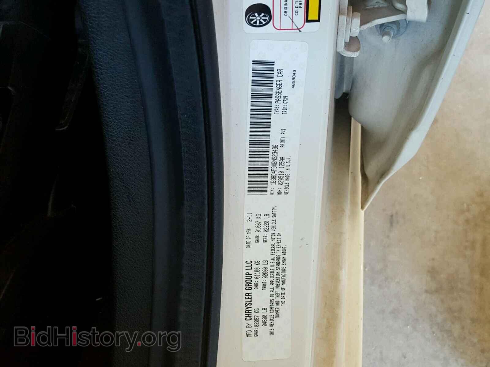 2011 DODGE AVENGER - VIN: 1B3BD4FBXBN523496 - Photo 10