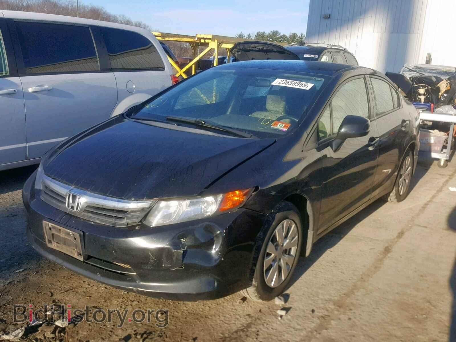2012 HONDA CIVIC LX - VIN: 2HGFB2E53CH538200 - Фото 2
