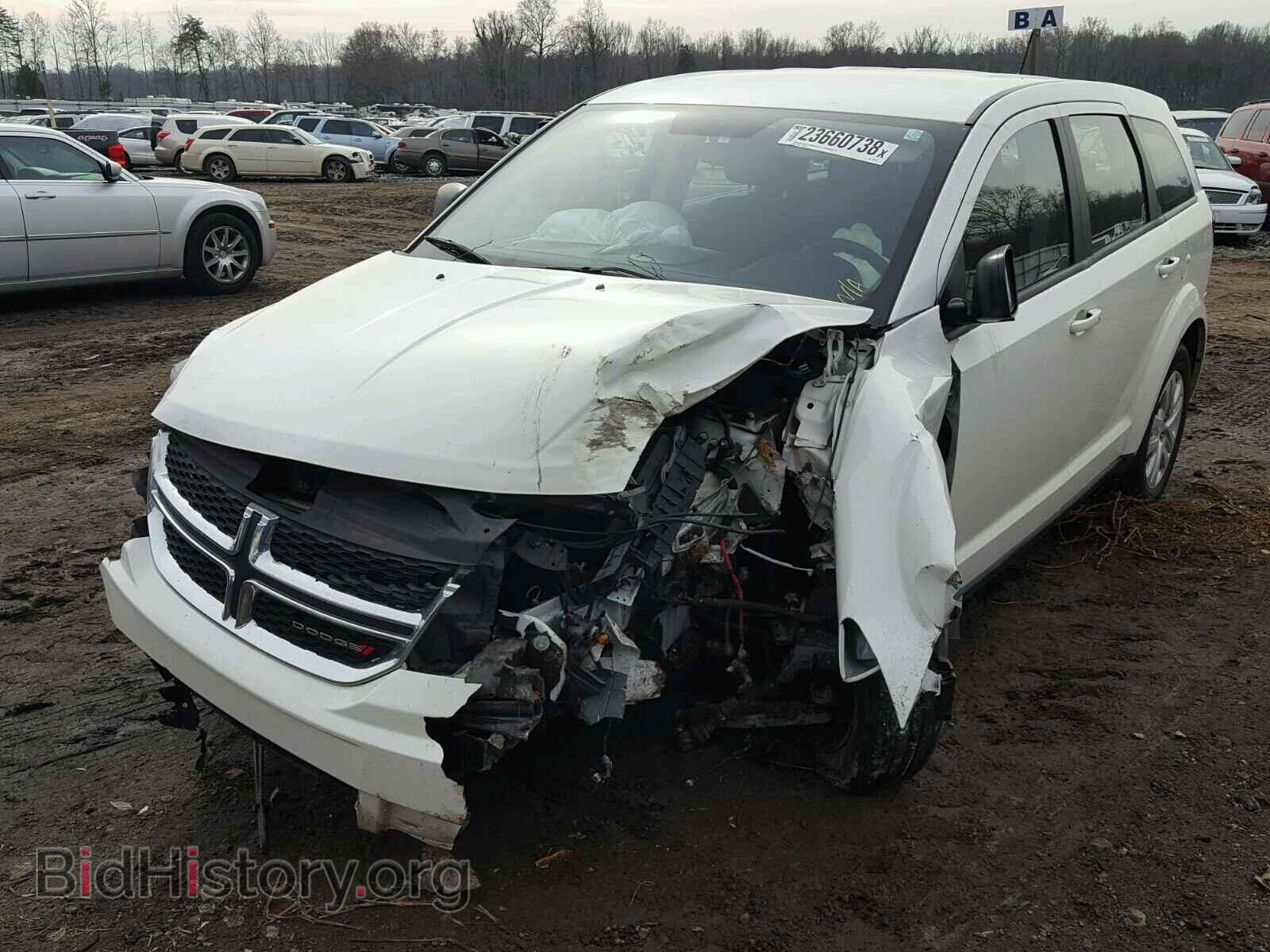 2014 DODGE JOURNEY - VIN: 3C4PDCAB6ET236893 - Фото 2