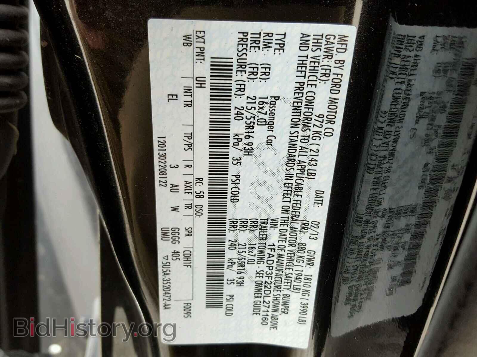 2013 FORD FOCUS - VIN: 1FADP3F22DL271160 - Photo 10